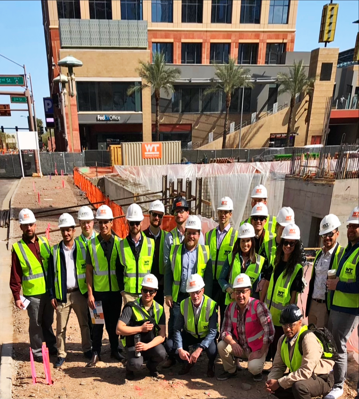 MRED alumnus Rob Leonard at a construction site